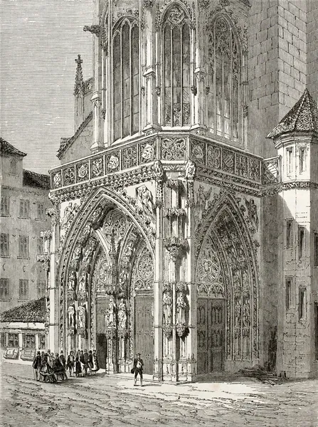 Frauenkirche portal — Stok fotoğraf