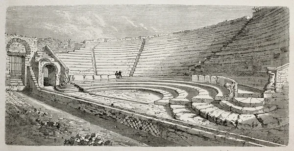 Mały teatr Pompei — Zdjęcie stockowe