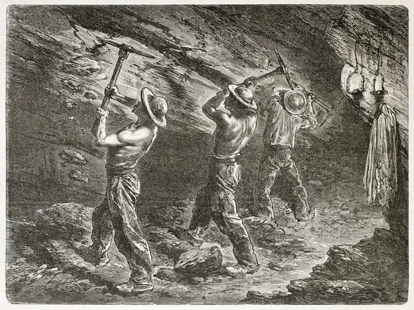 Mineros del carbón — Foto de Stock