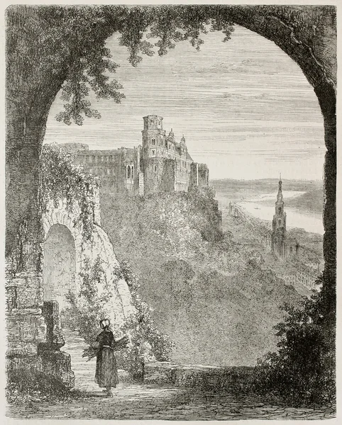 Quinquies zamek w Heidelbergu — Zdjęcie stockowe