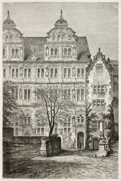 Bis zamek w Heidelbergu — Zdjęcie stockowe