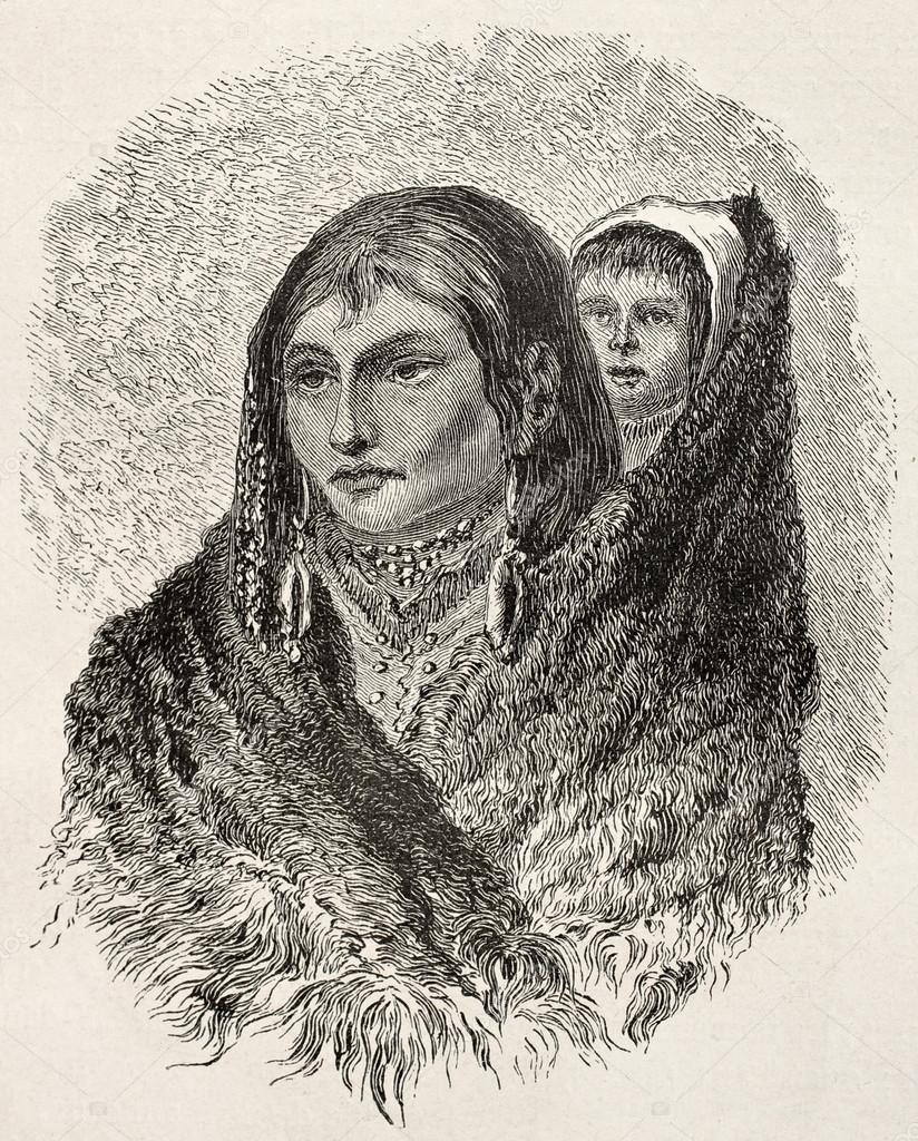 Sioux mother and son