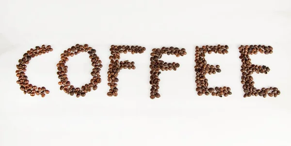 Ordet kaffe — Stockfoto