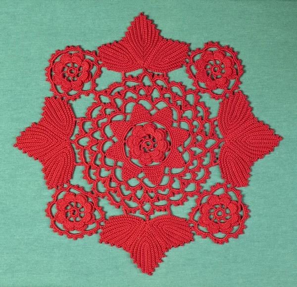 Red doily — Stock Photo, Image