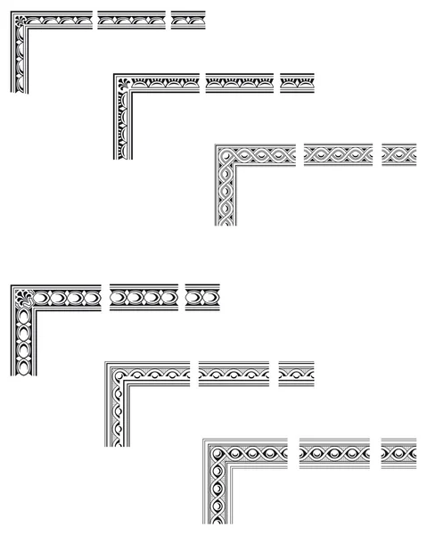 Narożniki i krawędzie — Wektor stockowy