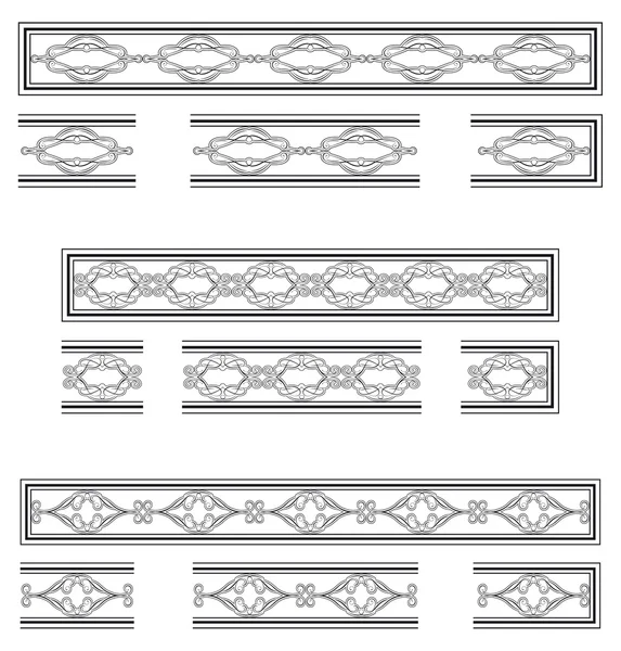 Bandas decorativas — Vetor de Stock