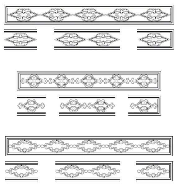 Bandes décoratives — Image vectorielle