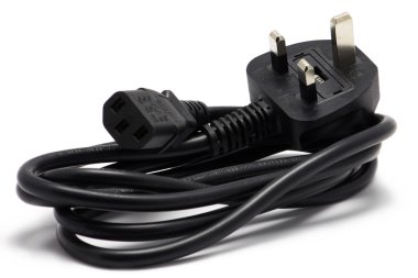 İngiltere'de elektrik kablosu siyah