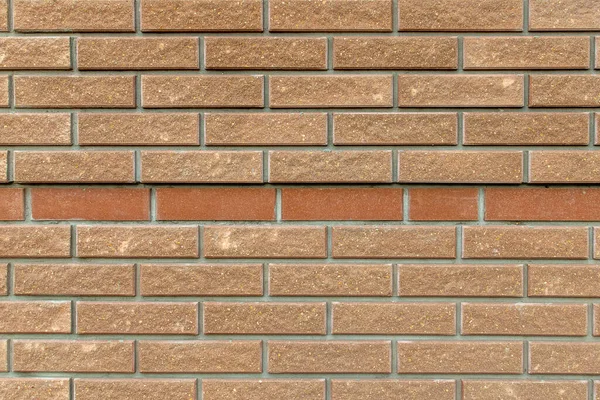 Brick cihla hnědá červená dekorativní stěna. Tepelné panely pro dokončování fasády domu. Dlaždice pro venkovní dekorace — Stock fotografie