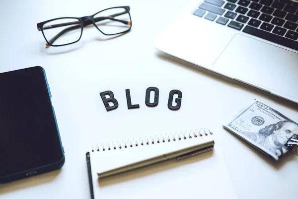 Πώς Ξεκινήσετε Blog Blogging Για Αρχάριους Τρόποι Βγάλεις Λεφτά Από — Φωτογραφία Αρχείου