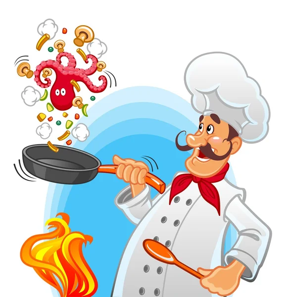 Jefe de cocina — Vector de stock