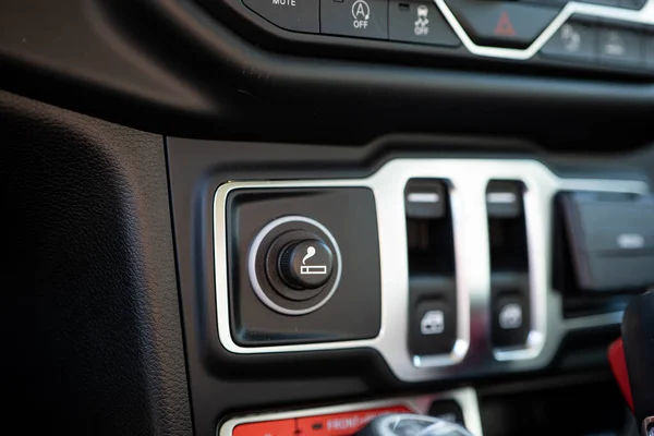 Car Dashboard Cigarette Lighter Close Shot Peopl — Stock Photo, Image