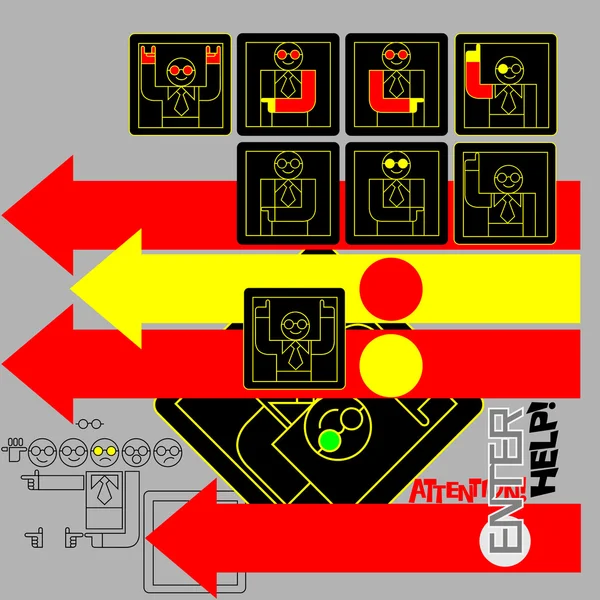 Designer de pessoas —  Vetores de Stock