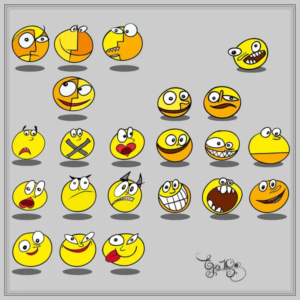 Smileys — Stockvektor