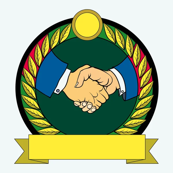 Hand shake — Stock Vector