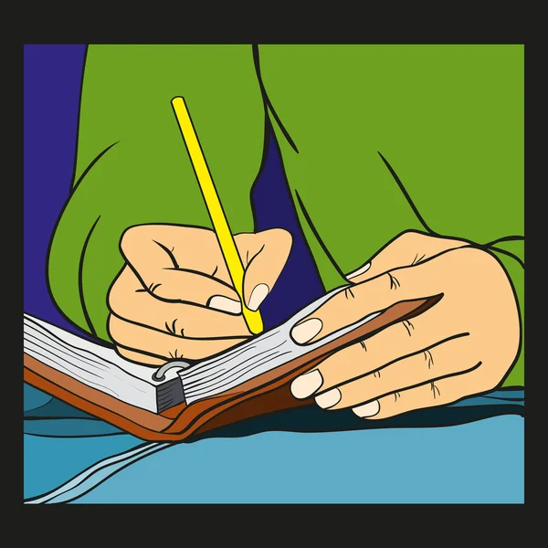 Write down — Stock Illustration Write down Vector Graphics