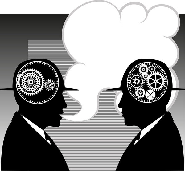 Разговор двух мужчин
