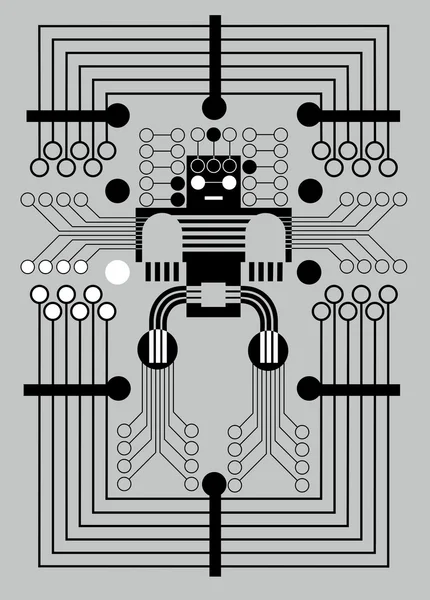Placa de circuito — Archivo Imágenes Vectoriales