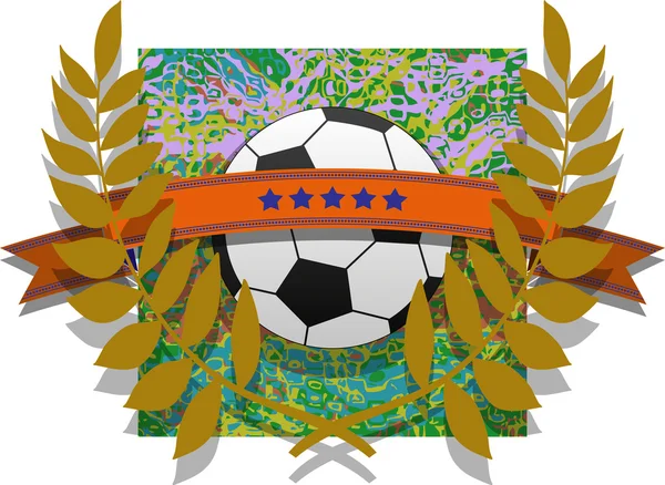 Емблема футбольного — стоковий вектор