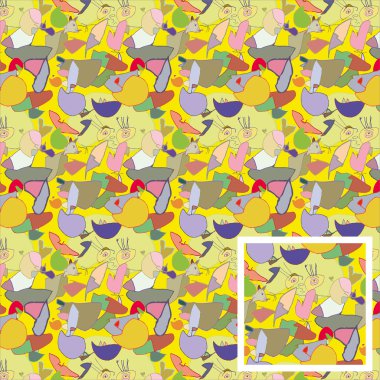 sorunsuz texture.children'ın çizimi.