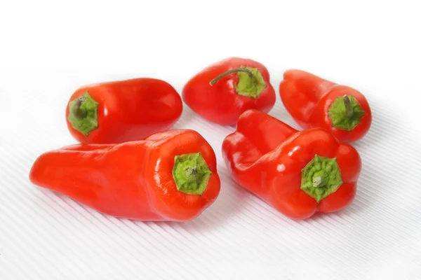 Group of mini red bell peppers — Stock Photo, Image