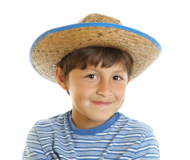 genç çocuk oyuncak kovboy şapkası