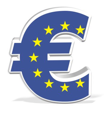 3D euro para birimi