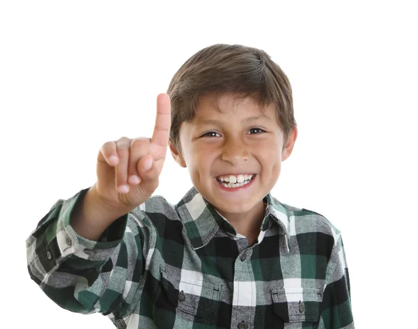 Glücklich lächelnder kleiner Junge — Stockfoto