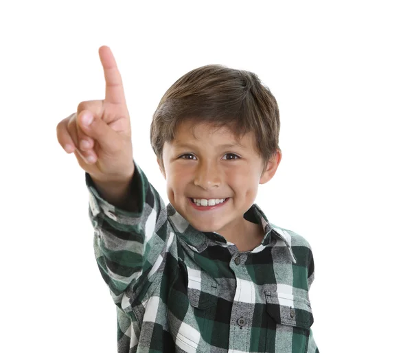 Gelukkig lachend jongen — Stockfoto