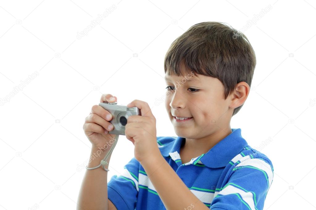 Boy with camera