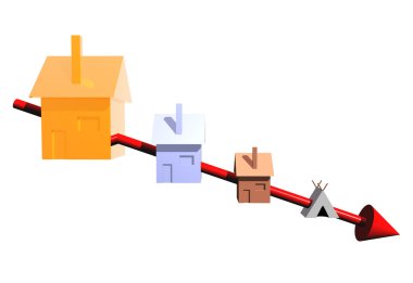 Konut eğilimleri aşağıya doğru