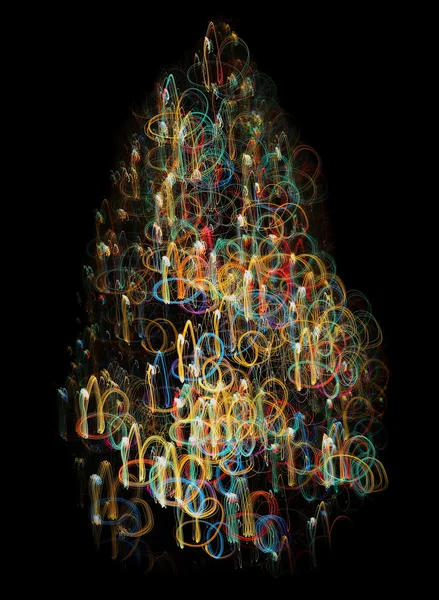 Árvore de Natal luzes — Fotografia de Stock