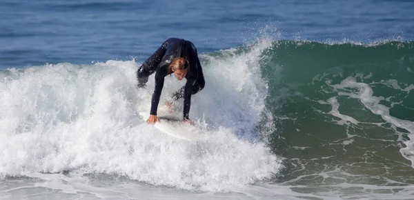 Szörfözés El Porto a Manhattan Beach, Ca — Stock Fotó