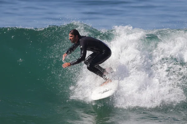 Surfing na el porto w manhattan beach, ca — Zdjęcie stockowe