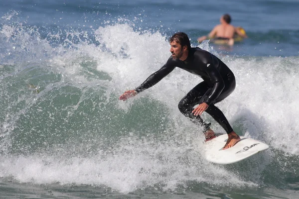 Surfer à El Porto à Manhattan Beach, Californie — Photo