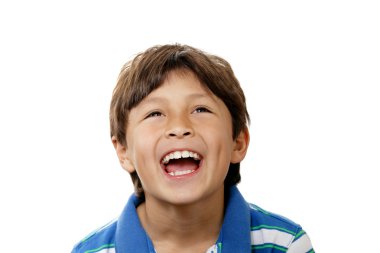 gülümseyen genç çocuk