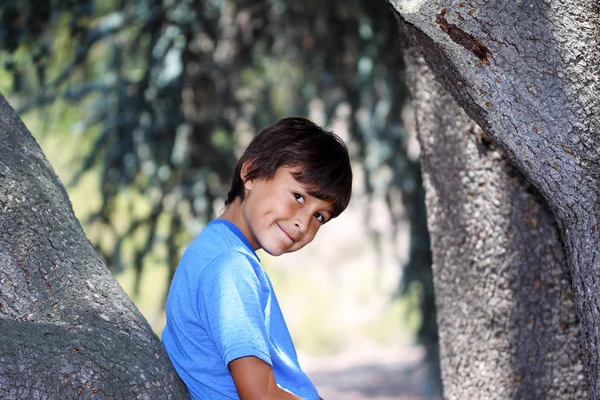 大自然系列的年轻男孩 — 图库照片