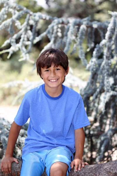 大自然系列的年轻男孩 — 图库照片