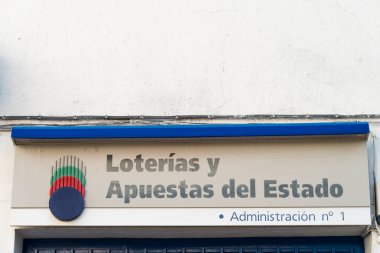 Arahal. Sevilla. İspanya. 27 Kasım 2021. İspanyol Devleti 'nin Piyango ve Bahis Yönetimi.