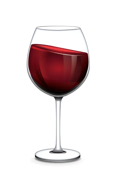 Ein Glas Wein — Stockvektor