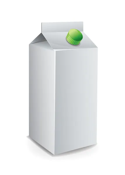 Modèle de carton de lait — Image vectorielle