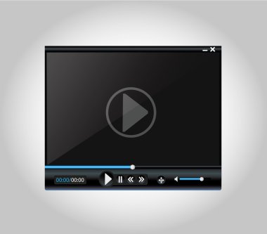 video oynatıcı mavi