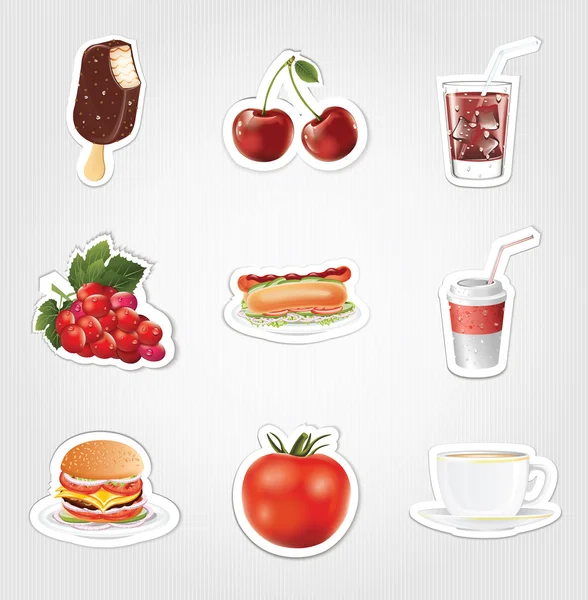 Food Icons Set — Stock Vector
