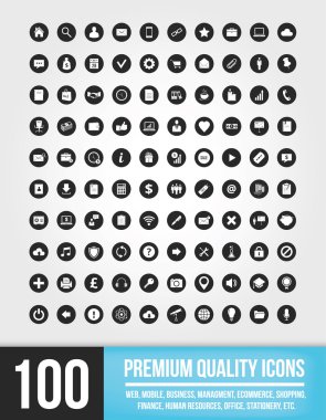 En iyi 100 evrensel vektör simgeler için mobil ve web