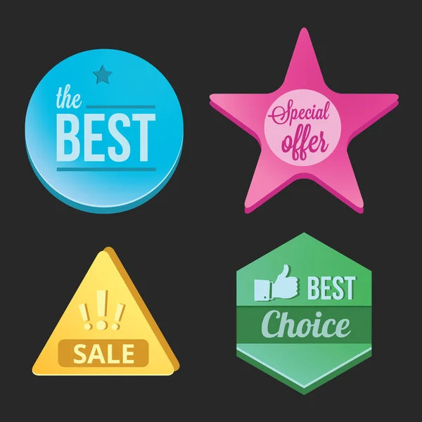 Moderne vector badges set — Stockvector