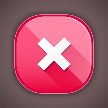 vektör kapat simgesini