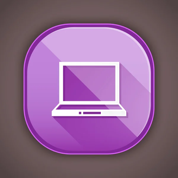 Vector laptop pictogram — Stockvector