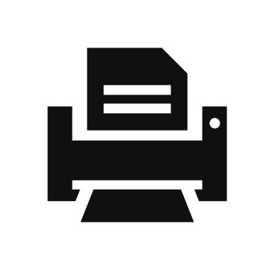 vektör yazıcı simgesini