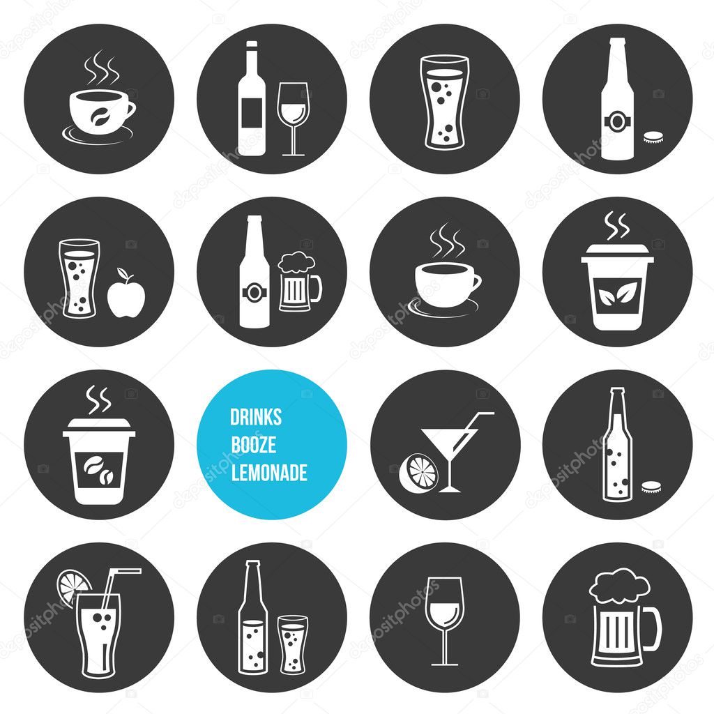 Vector Drinks Icons Set