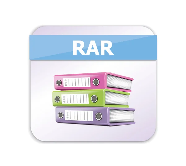 RAR Icon — Stok Vektör